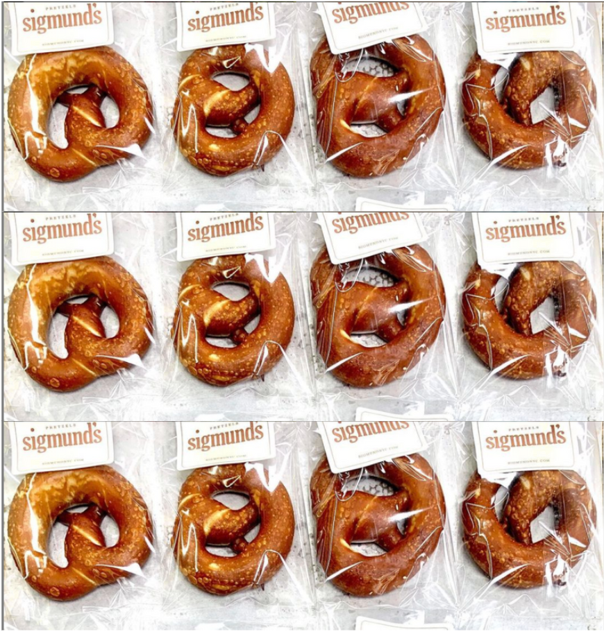 Individually Wrapped 12 Original Soft Pretzels. Free Local Shipment.